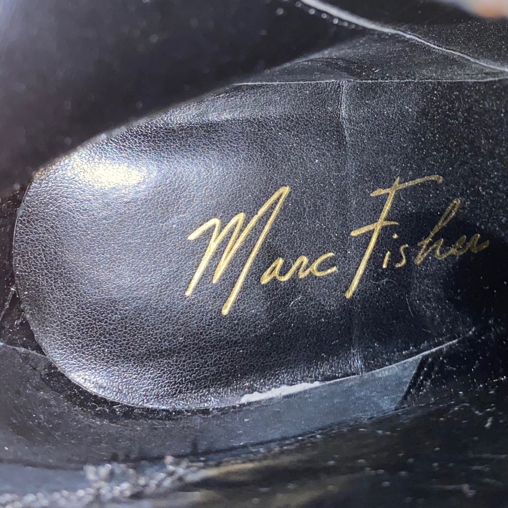 Marc Fisher Leather Booties- Gold Detail & Buckles - Picture 16 of 16